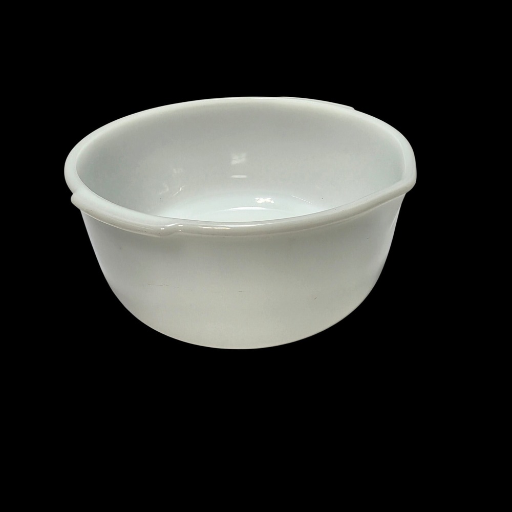 Vintage Fire-King for Sunbeam Milk Glass Mixing Bowl White Made in USA 9 Inch